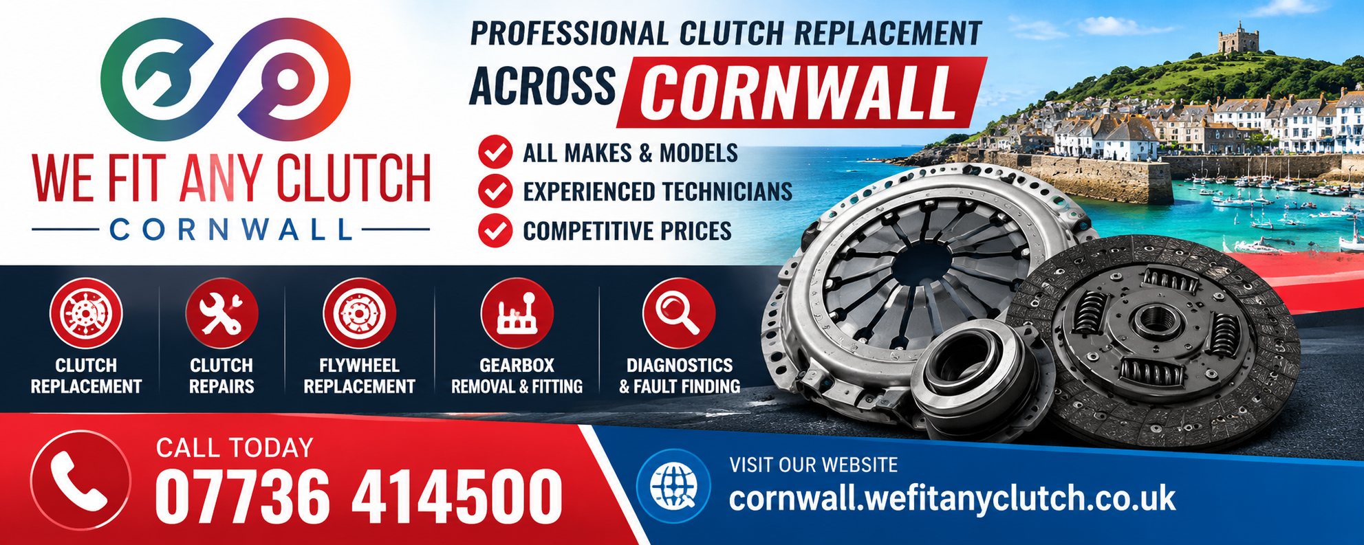 We Fit Any Clutch Cornwall: professional clutch replacement across Cornwall